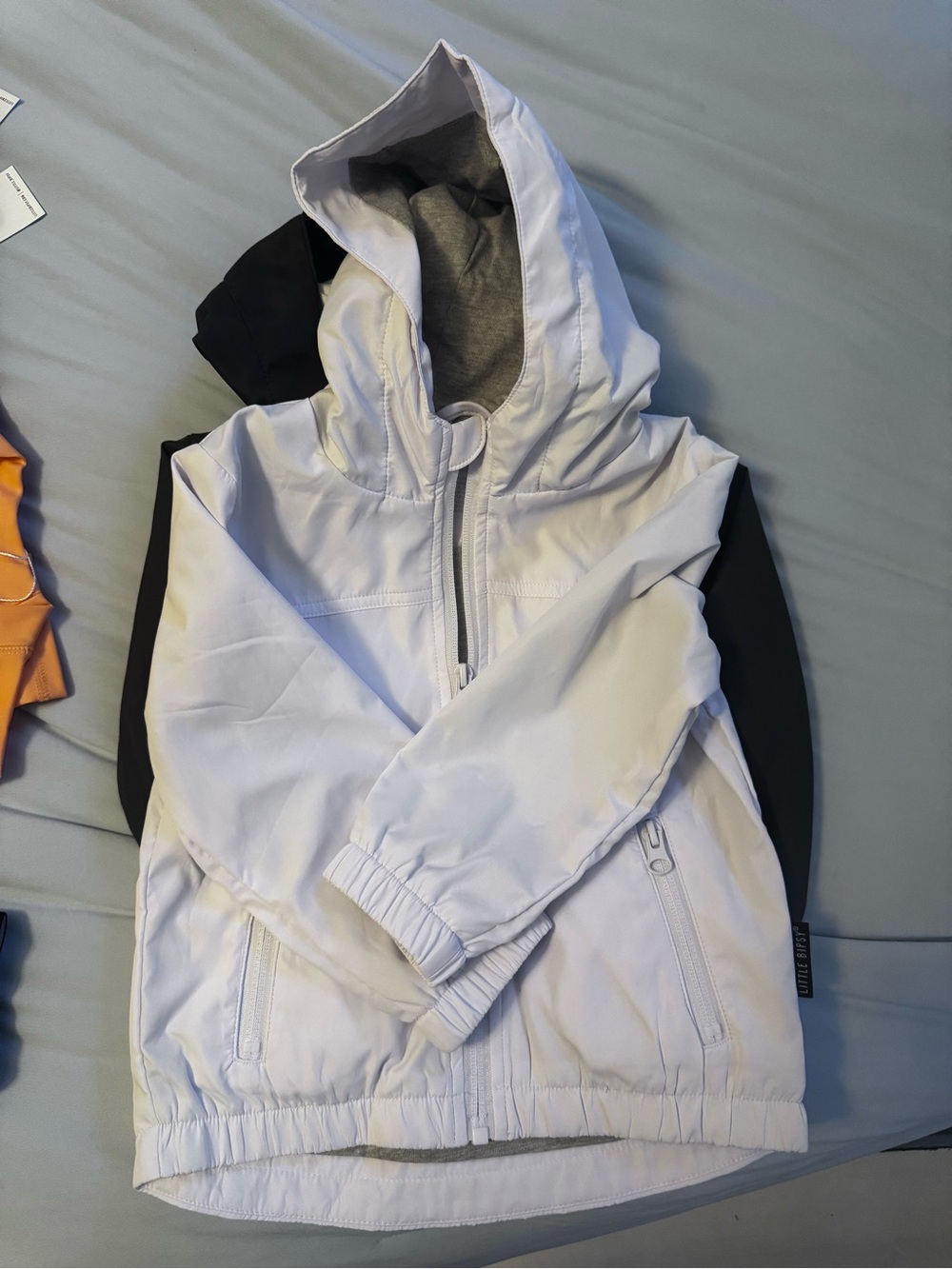 Little Bipsy wind breaker white.